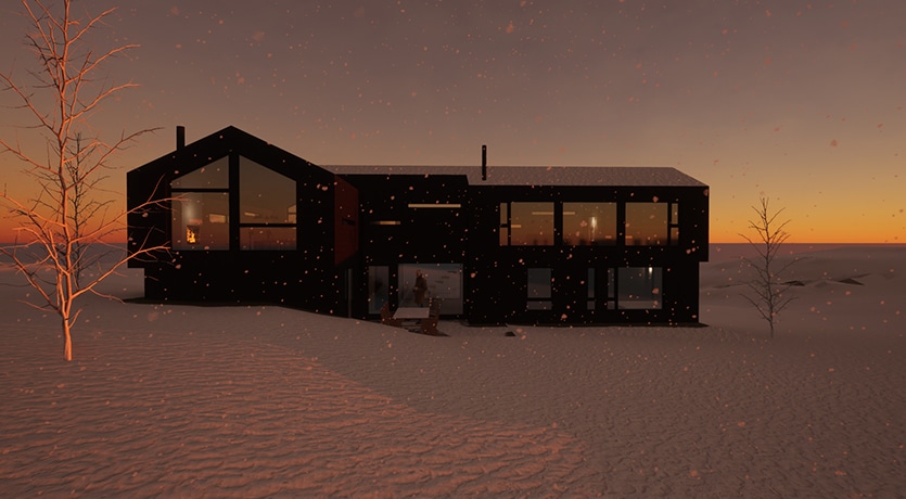 Fasadetegning, eksempel