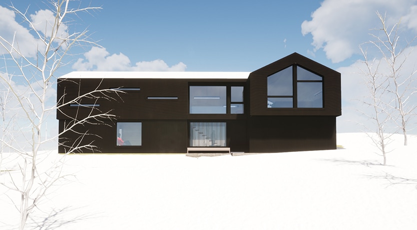 Fasadetegning, eksempel