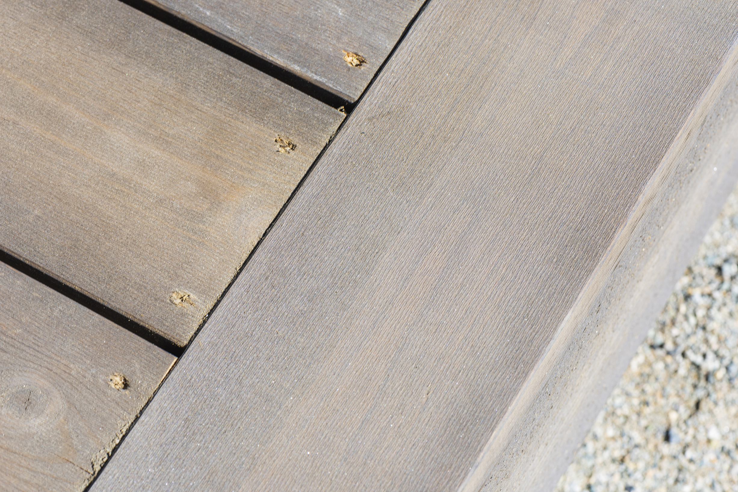 sawcut overflate på terrasse