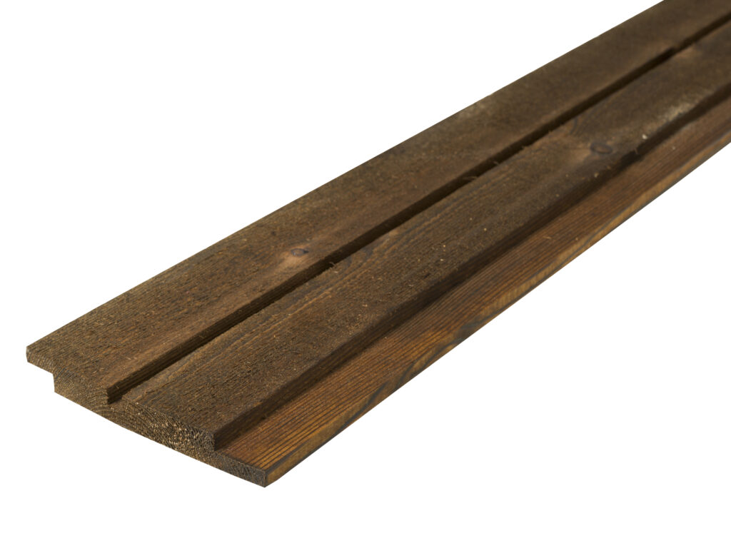 Produktfoto - Dobbelfals rettkant med fuge - brun