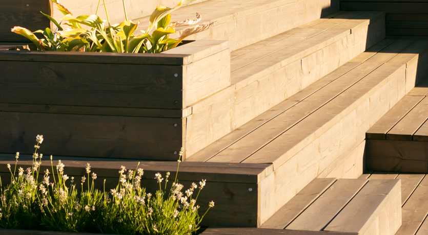 Hjemme hos Designparken / Anette Wie: Trapp i MøreRoyal grå