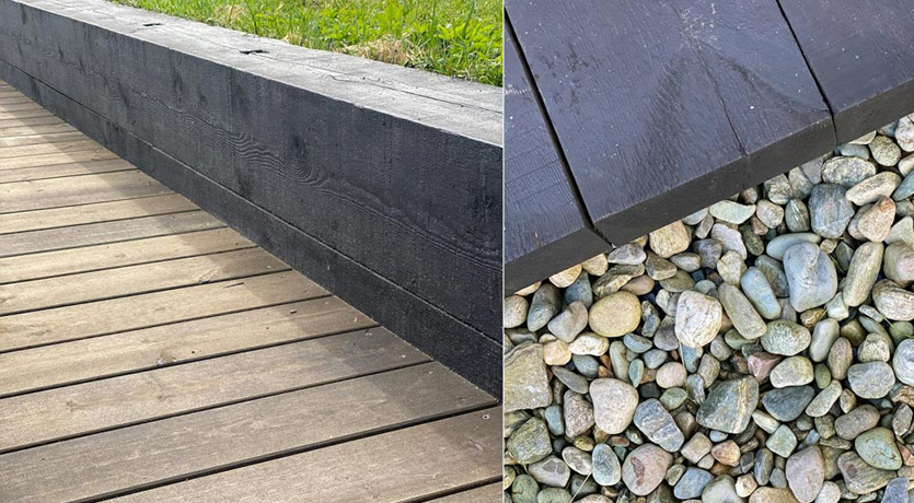 Detaljfoto av grove dimensjoner i MøreRoyal.