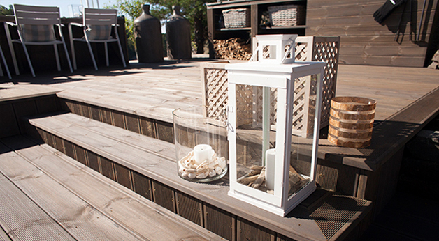 Eventyrlig oppussing - Bamble - Foto av terrasse og trapp