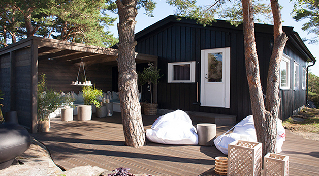 Eventyrlig oppussing - Bamble - Foto av hytte med uterområde