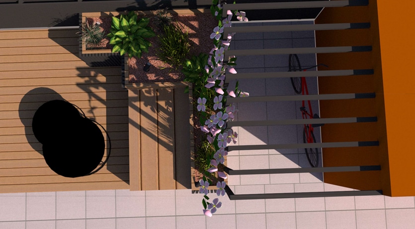 Skisse til hagedesign av Alfa Krogh