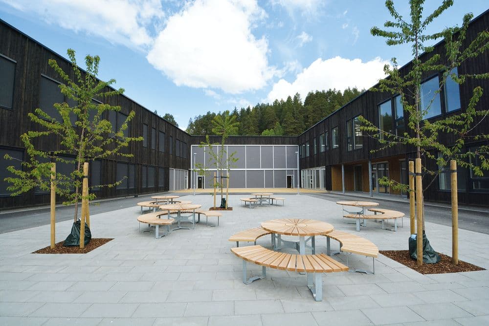 Treverk benyttet i stort byggeprosjekt